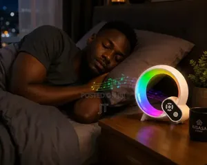 Smart Ambient Speaker Lamp yenye Saa