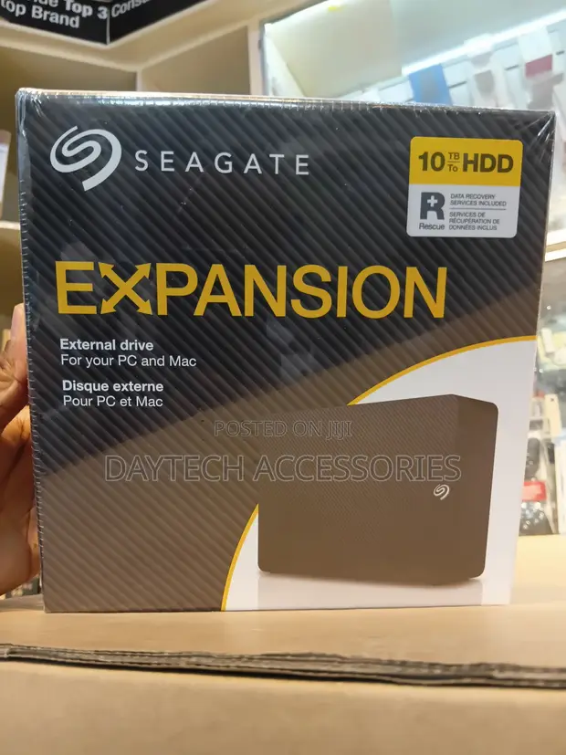 Seagate 10TB Expansion Desktop Hard Drive | USB 3.0 - 1