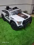 Kids Electric Police Truck Ride-on Car with Bull Bar - 4