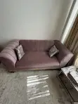 Luxury 10-Seater Mauve Velvet Sofa Set - 1
