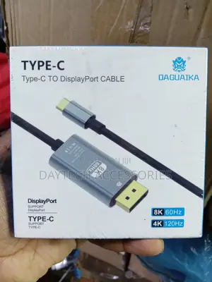 Type-C to DisplayPort (DP) Cable (2M) - 4K UHD