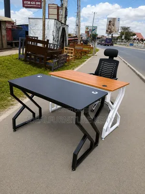 1.2m Metal Desk and Chair Set