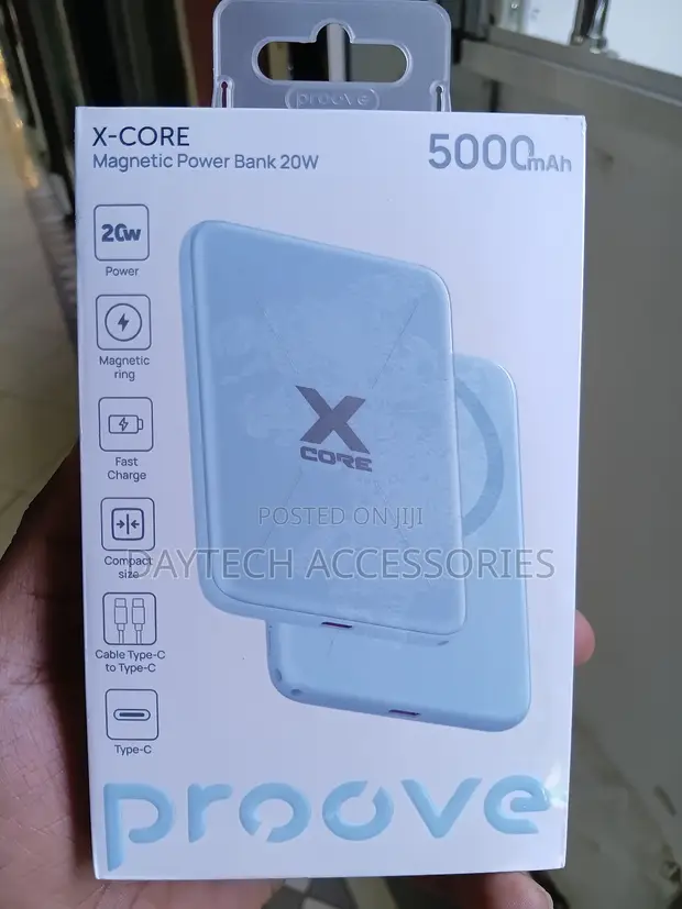 Proove X-Core 20W 5000mAh Magnetic Power Bank - Silver - 1