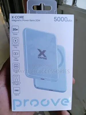 Proove X-Core 20W 5000mAh Magnetic Power Bank - Silver
