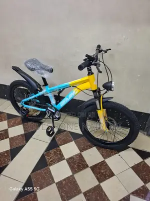 Belini 20-Inch Fat-Tire Mountain Bike - Yellow Turquoise
