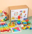 Wooden Montessori Toy Set (Brand New) - 2