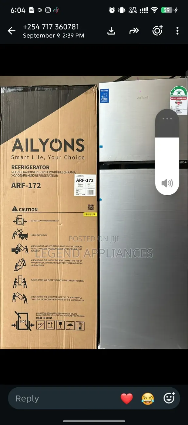 Ailyons Refrigerator 172 Liters - 1