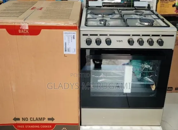 60cm x 60cm VON 3 Gas + 1 Electric Cooker - 1