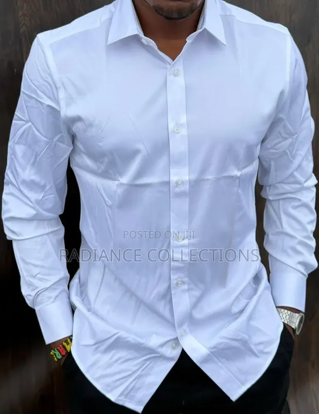 Plain Men's Cotton Shirts - 1