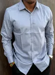 Plain Men's Cotton Shirts - 4