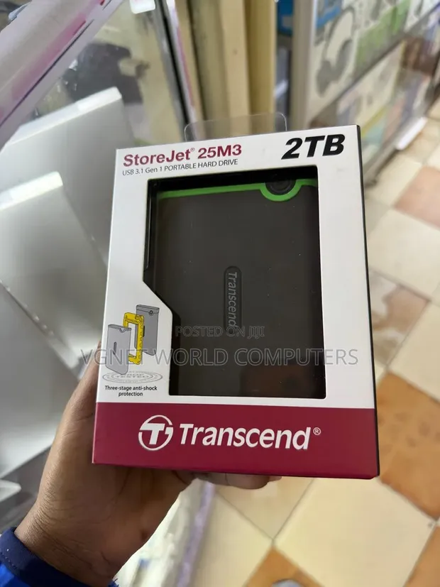 Transcend External 2TB USB 3.1 HDD - 1