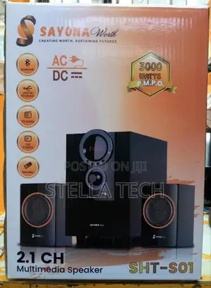 Sayona Worth SHT-S01 2.1 Channel 3000W PMPO Sound System
