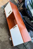 Brown & White TV Cabinet - 1
