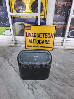 Mini Car Trash Bin with Push Lid | Portable Car Waste Bin