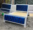 Royal Blue Mocket Bed 5x6 - Brand New - 2