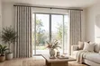 Light Grey Greige Textured Curtain - Brand New - 3
