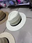 Cream White Men's Panama Straw Hat - 2