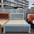 5x6 Light Blue Tufted Mocket Bed - 2