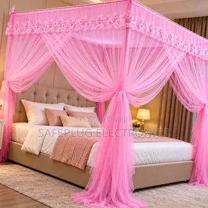 Bed Mosquito Net with Lace Design (4x6, 5x6, 6x6)