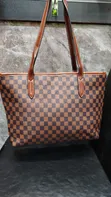 Chic Geometric Print Tote Bag - Classic Brown - 3