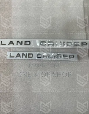 Durable ABS Plastic Land Cruiser Bonnet Badge with Strong Self-Adhesive