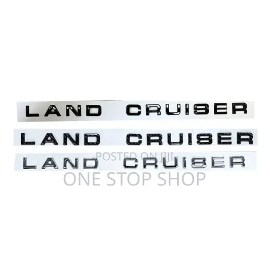 Land Cruiser 3D Letter Emblem Decals Pearl Sticker Badge - 1