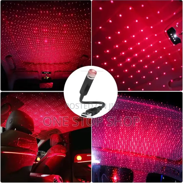 Romantic LED Car Roof Star Night Light USB Projector - 1