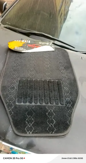 5-Piece Woolen Fabric Floor Mats - Universal Fit