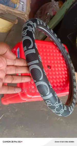 Designer Style Gucci Monogram Steering Wheel Cover