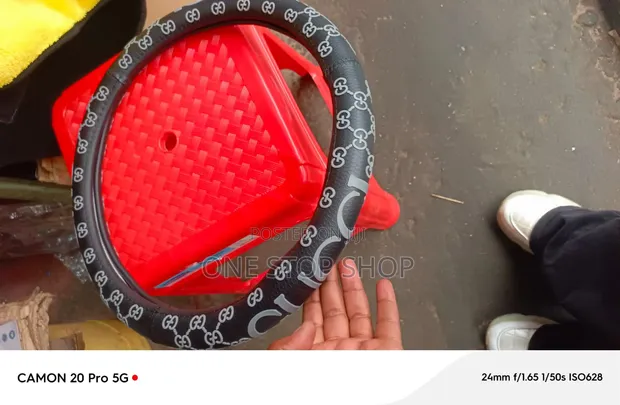 Gucci Steering Wheel Cover with Double G Monogram - 1
