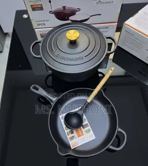 3-Piece Pre-Seasoned Cast Iron Cookware Set