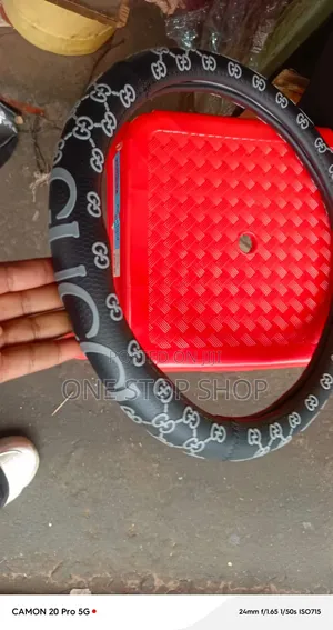 38cm Gucci Designer Pattern Non-Slip Steering Wheel Cover