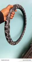 38cm Gucci Designer Pattern Non-Slip Steering Wheel Cover - 2