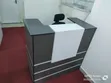 Modern Reception Desk - Black & White - 2