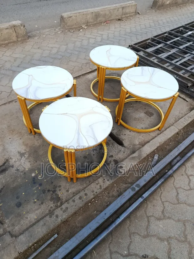 Brand New Gold Stool - 1