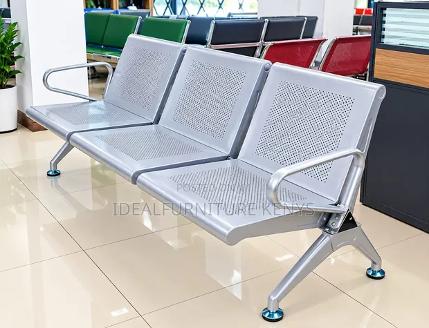 Heavy Duty Unpadded Linkchair - 1