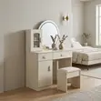 Modern Dressing Table with 5 Drawers - 2