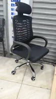 Ergonomic Mesh Office Chair with Headrest - 2