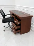 Boss Office Products Mahogany Desk - 1