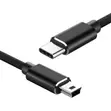 1M Braided USB-C to Mini 5-Pin Cable, OTG Sync Data - 1