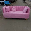 Salon Waiting Couch - Baby Pink - 2
