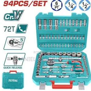 Total 94-Piece 1/2" & 1/4" Socket Set THT421942
