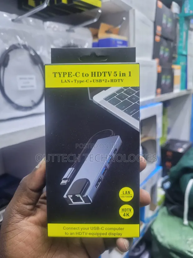 Type-C to HDTV 5-in-1 Hub - 1