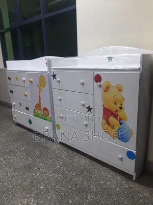 4x4 Ft Cartoon-Themed Kids Chest of Drawers