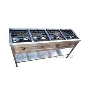 Stainless Steel 4-Burner Gas Cooker 1500x600mm