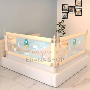 Adjustable Toddler Bed Rail Guard - Yellow
