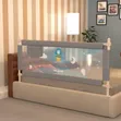 Adjustable Toddler Bed Rail Guard - Grey - 2