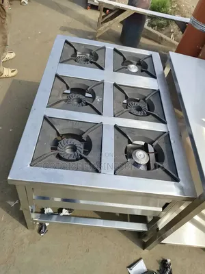 Stainless Steel 6 Gas Burner Cooker 1200mm