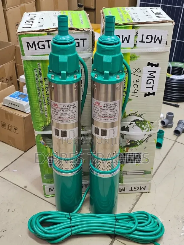 400W Solar Submersible Water Pump - 60m Head - 1