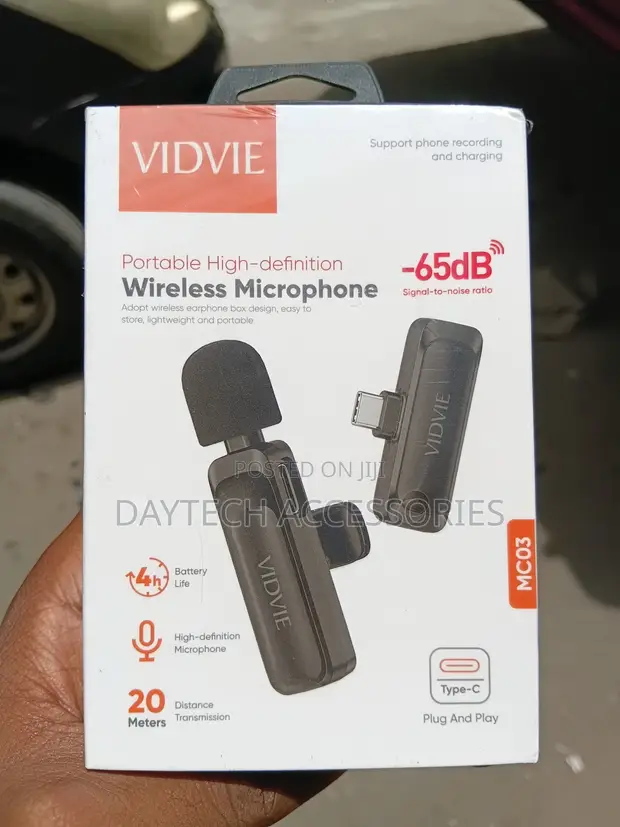 Vidvie MC03 Wireless Lavalier Microphone for Smartphones - 1
